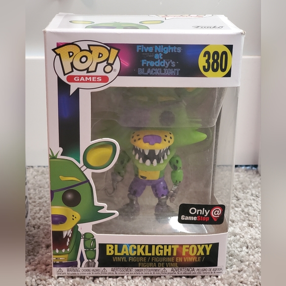 RARE! New Blacklight Series FNAF Funko Pop, Blacklight Articulated Figures - Picture 10 of 14